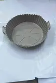 Round Silicone Air Fryer Liner with Handles - 2