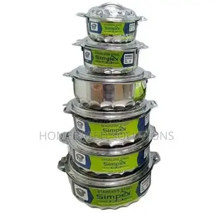 6pcs Simpex Stainless Steel Hotpots Set