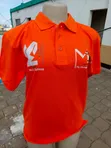 Orange Cotton Polo Shirt - 1