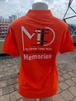 Orange Cotton Polo Shirt - 3
