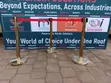 Gold Bank Stanchions / Queue Stands (Pair) - 1