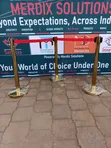 Gold Bank Stanchions / Queue Stands (Pair) - 2