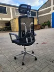 High Back Executive Mesh Office Chair with Headrest - 2