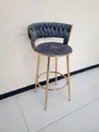 Gold Stand Stylish Counter Chair - 1