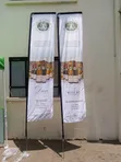 3.5m Telescopic Flag Stand with Branding - 2