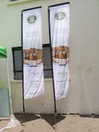 3.5m Telescopic Flag Stand with Branding - 5