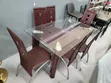 Brand New Brown Leather Dining Set (6 Seater) - 2