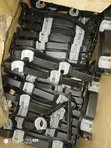 Black Double Curtain Rod Brackets - Powder Coated - 2