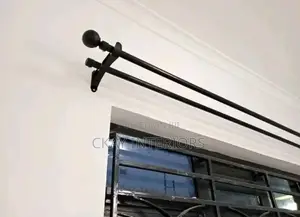 Powder-Coated Curtain Rods - Jua Kali Finish