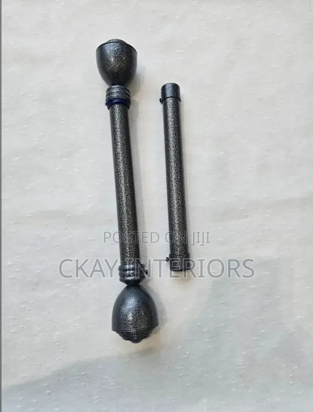 Stylish Powder-Coated Curtain Rods - 1
