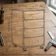 4 Drawer Lockable Mobile Filing Cabinet - 2