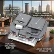 Water-Resistant 15" Laptop Business Bag (Grey) - 2