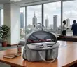 Water-Resistant 15" Laptop Business Bag (Grey) - 5