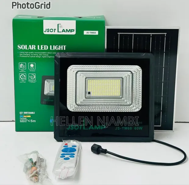 Jsot Solar Floodlight with Light Sensor & Remote - 1