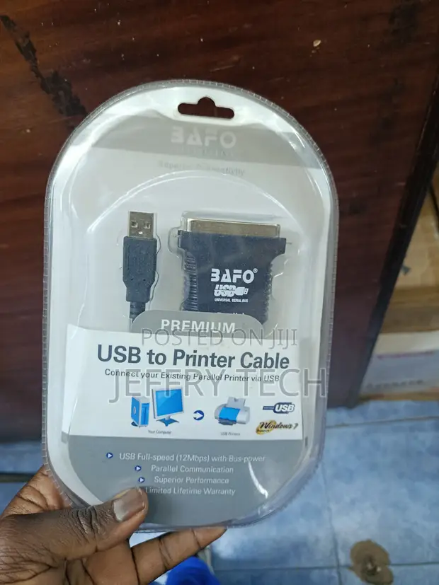 USB to Parallel Port Printer Adapter Cable - 1