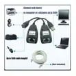 USB to RJ45 Extension Adapter - 150FT High-Speed USB Over Ethernet - 4