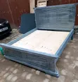 Kitanda cha Mbao Imara cha Ukubwa wa 5x6 Rangi ya Kijivu Mwepesi - 2