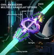 Optical Spin Extendable Double Blade Toy Sword with Light & Sound - 1