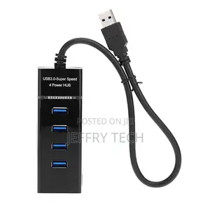 PremiumAV 4-Port USB 3.0 Hub (Black)