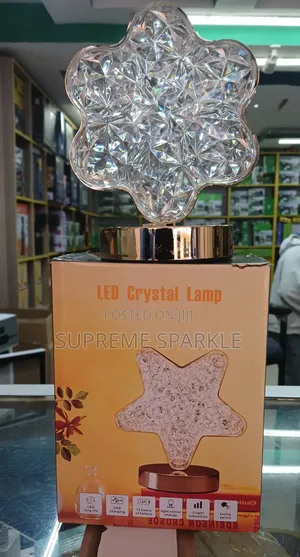 LED Crystal Table Lamp USB Rechargeable Touch Control
