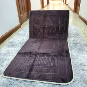 Foldable Padded Prayer Mat with Backrest Support