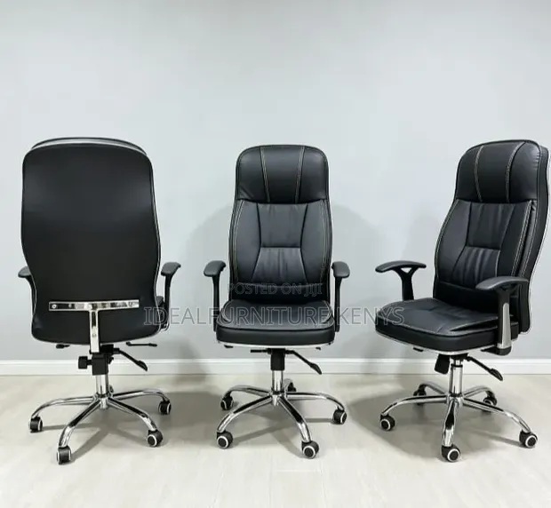 Boss High Back Leather Reclining Chair - Brand New - 1