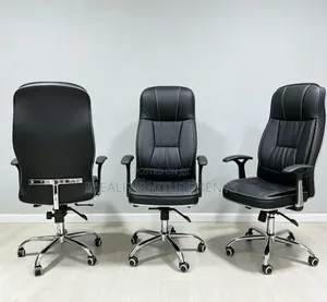 Boss High Back Leather Reclining Chair - Brand New