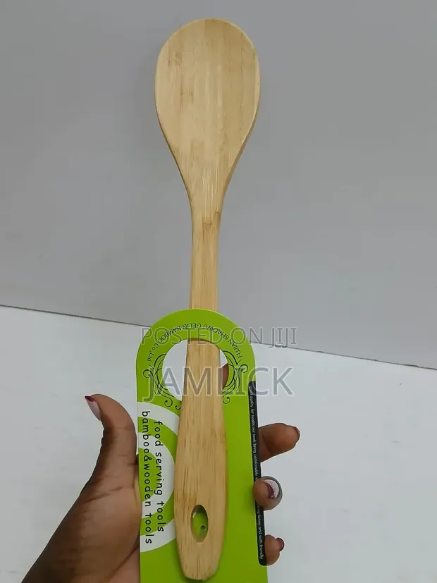 5-Piece Bamboo Serving Spoon Set - 1