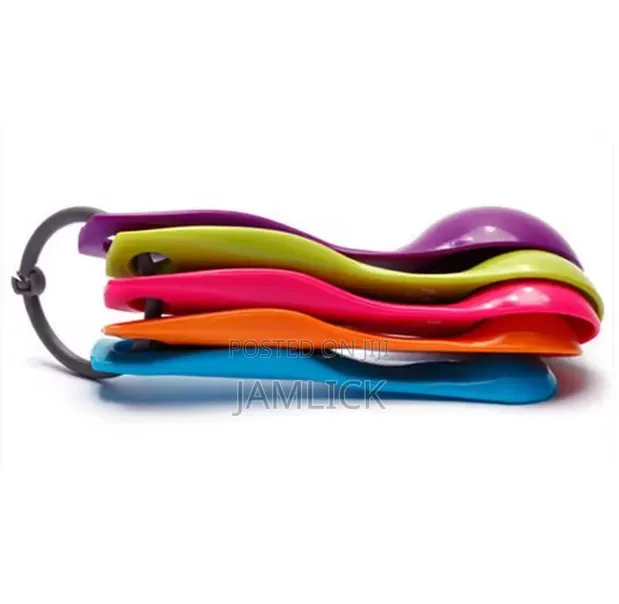 5-Piece Colourful Measuring Seasoning Spoons Set - 1