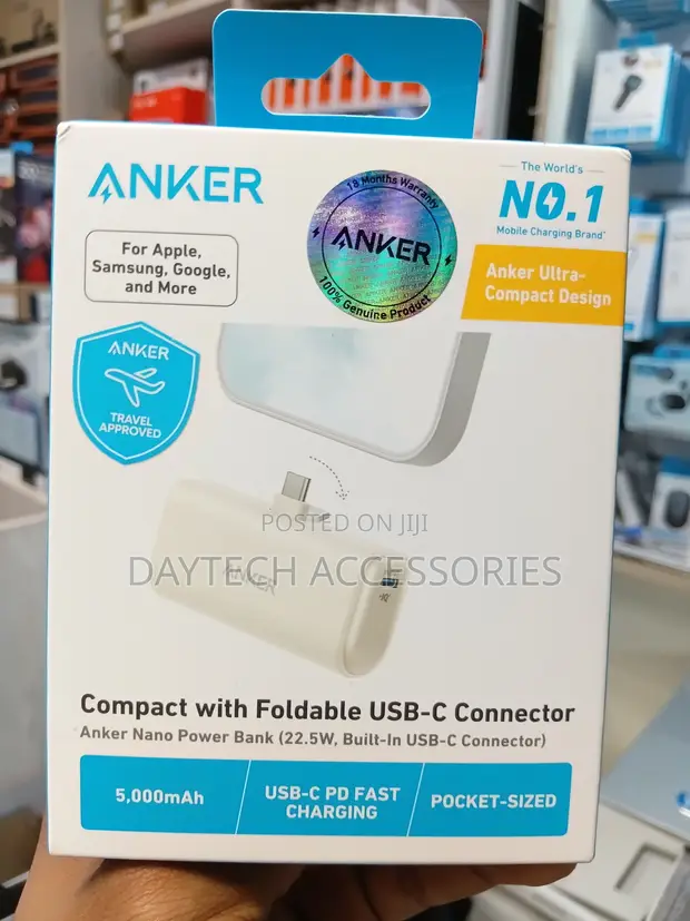 Anker Nano Power Bank 5,000mAh (22.5W USB-C) - 1