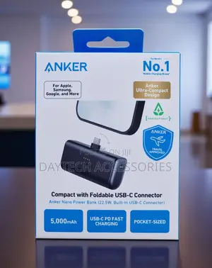 Anker Nano Power Bank 5,000mAh with Built-in USB-C