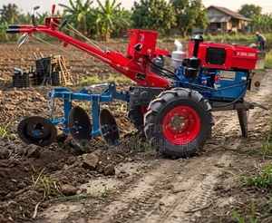 JIADI 16HP Diesel Walking Tractor with Key Start & Implements