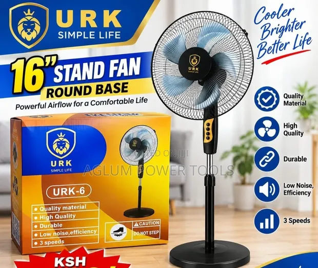 URK Stand Fan 16 Inch - 1