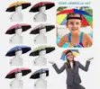 Foldable Umbrella Hat with Adjustable Headband - 1