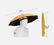 Foldable Umbrella Hat with Adjustable Headband - 3