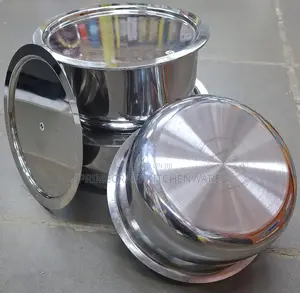 3 Pcs Aluminium Sufuria Set with Lids