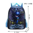 Batman Cartoon School Bag for Boys - 1