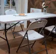 1.2M White Foldable Outdoor Table - 3