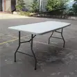 1.2M White Foldable Outdoor Table - 4