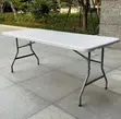 1.2M White Foldable Outdoor Table - 5