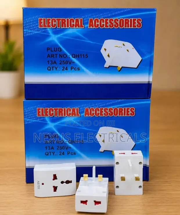 Brand New Multiplug Adapter Socket with Indicator - 1