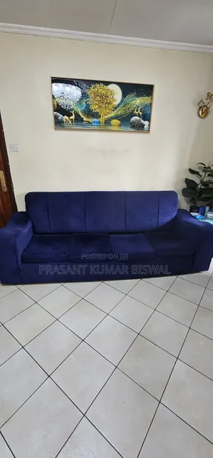 4 Seater Sofa - Blue