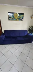 4 Seater Sofa - Blue - 1