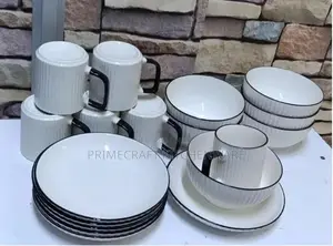 24 Piece White Dinner Set