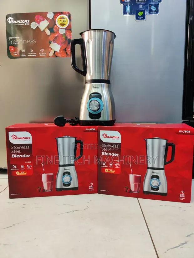 Ramtons 3-in-1 Blender with Stainless Steel Jar - 1