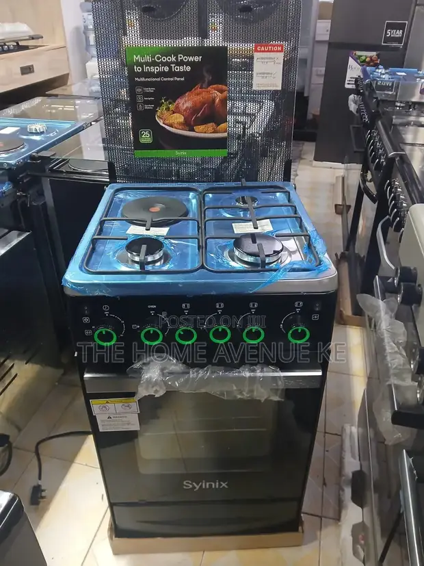 Syinix 50x55 3+1 Standing Cooker with Electric Oven - 1