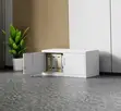 Modern Office Storage Cabinet - White Steel - 4