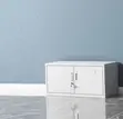 Modern Office Storage Cabinet - White Steel - 5