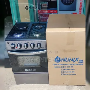 Nunix Standing Cooker 3 Gas + 1 Electric Oven (WLD-560) 50x55