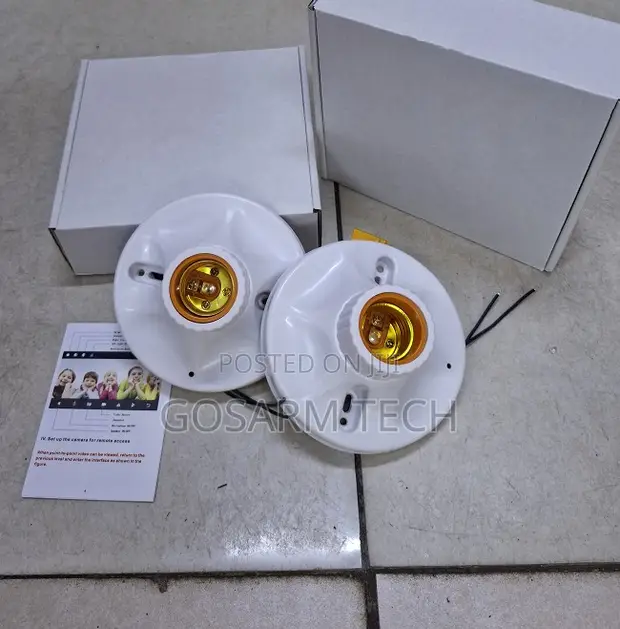 Wireless Bulb Holder Spy CCTV Camera - 1080P HD - 1